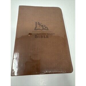 Restoration Study Bible Brown Leather 2011 BRAND NEW SEALED IN PLATIC